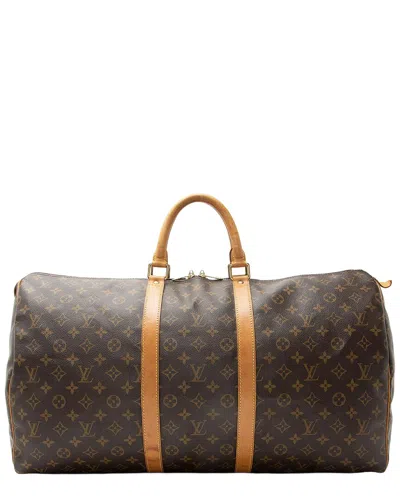 Pre-owned Louis Vuitton Vintage Monogram Canvas Keepall 55 Duffle (authentic Pre-loved)