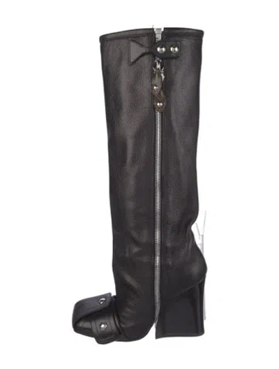 Pre-owned Louis Vuitton Vintage Monogram Pattern Boots In Black