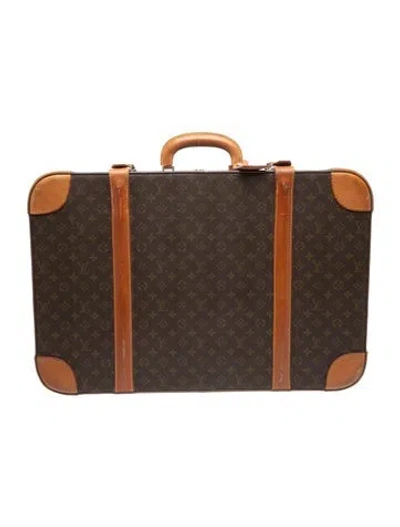 Pre-owned Louis Vuitton Vintage Monogram Suitcase In Brown