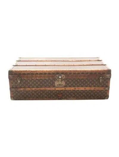 Pre-owned Louis Vuitton Vintage Monogram Trunk In Brown