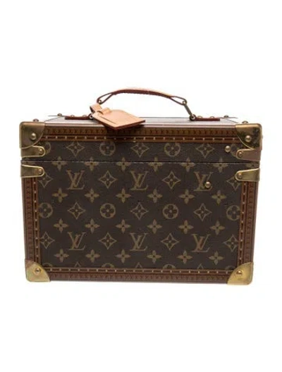 Pre-owned Louis Vuitton Vintage Monogram Vanity Case In Brown