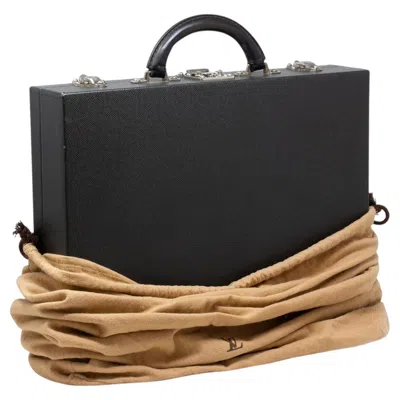 Pre-owned Louis Vuitton Vintage President Briefcase In Black