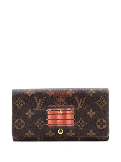Pre-owned Louis Vuitton Vintage Sarah Wallet Monogram Canvas Small Wallets In Brown