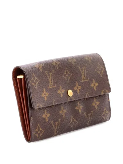 Pre-owned Louis Vuitton Vintage Sarah Wallet Monogram Canvas Small Wallets In Brown