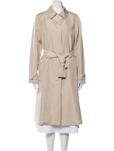 Pre-owned Louis Vuitton Vintage Silk Trench Coat In Neutrals