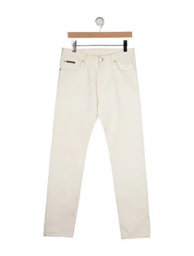 Pre-owned Louis Vuitton Vintage Skinny Jeans In White