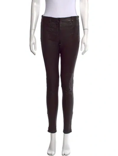 Pre-owned Louis Vuitton Vintage Skinny Leg Pants In Brown