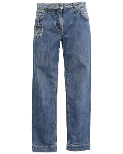 Louis Vuitton Vintage Straight Leg Jean In Black