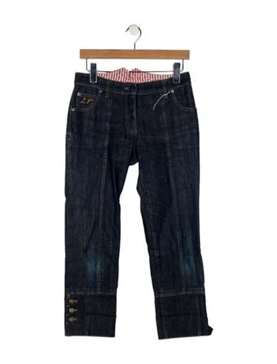 Pre-owned Louis Vuitton Vintage Straight Leg Jeans In Blue