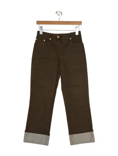 Pre-owned Louis Vuitton Vintage Straight Leg Jeans In Brown