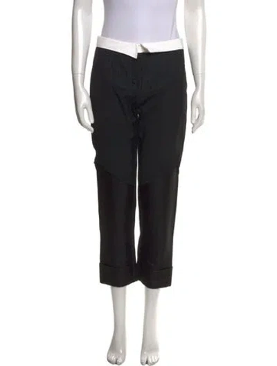Pre-owned Louis Vuitton Vintage Straight Leg Pants In Black