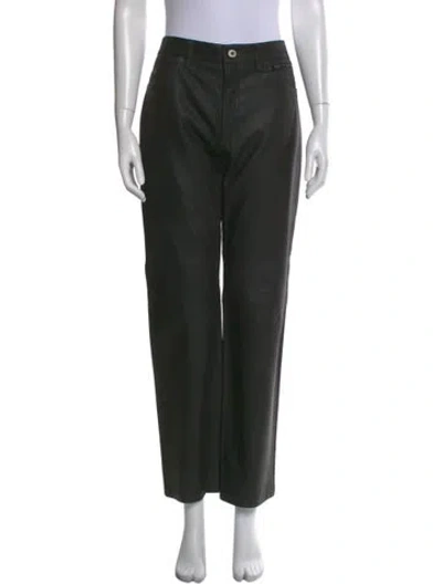 Pre-owned Louis Vuitton Vintage Straight Leg Pants In Black