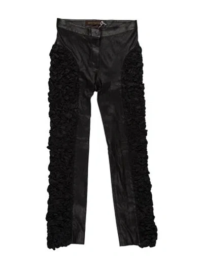 Pre-owned Louis Vuitton Vintage Straight Leg Pants In Black