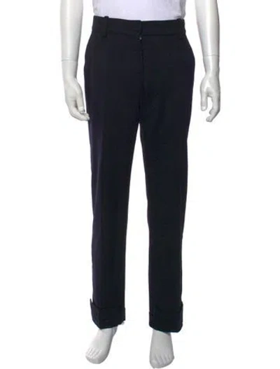 Pre-owned Louis Vuitton Vintage Straight Leg Pants In Blue