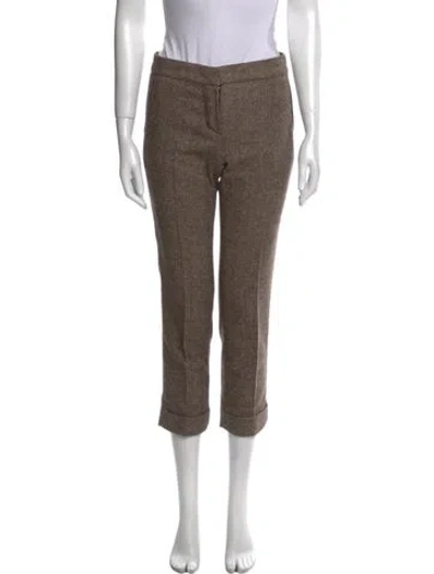 Pre-owned Louis Vuitton Vintage Straight Leg Pants In Brown
