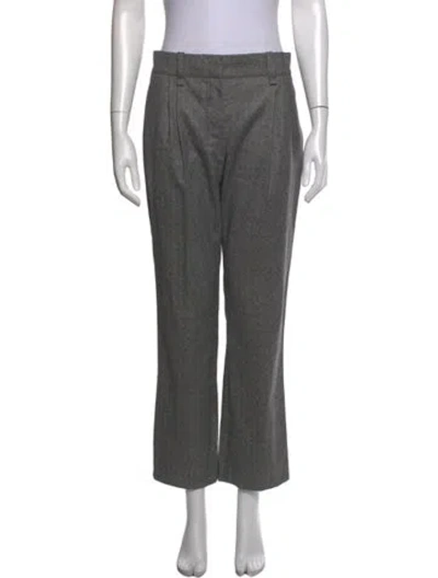 Pre-owned Louis Vuitton Vintage Straight Leg Pants In Grey