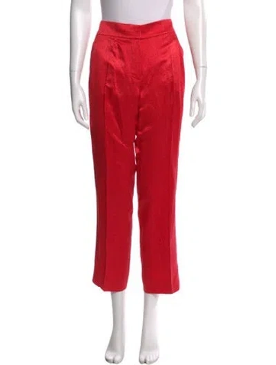 Pre-owned Louis Vuitton Vintage Straight Leg Pants In Red