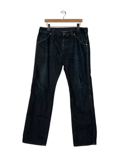 Pre-owned Louis Vuitton Vintage Straight-leg Jeans In Blue