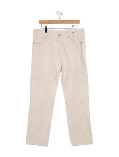 Pre-owned Louis Vuitton Vintage Straight-leg Jeans In Neutral