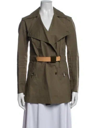 Pre-owned Louis Vuitton Vintage Trench Coat In Green