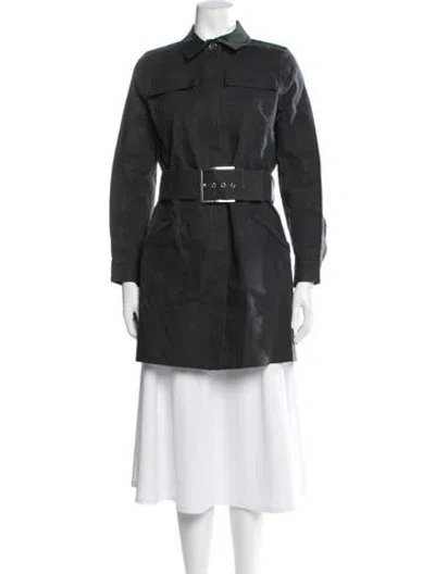 Pre-owned Louis Vuitton Vintage Trench Coat In Grey