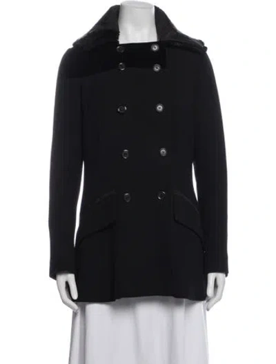 Pre-owned Louis Vuitton Vintage W/ Mink Jacket In Black
