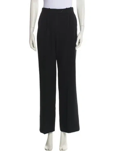 Pre-owned Louis Vuitton Vintage Wide Leg Pants In Black