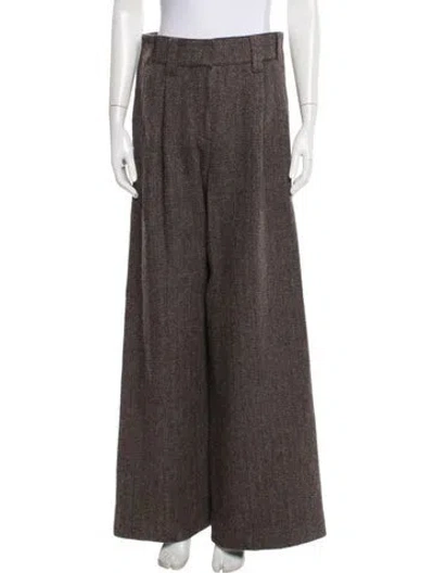 Pre-owned Louis Vuitton Vintage Wide Leg Pants In Brown
