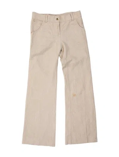 Pre-owned Louis Vuitton Vintage Wide Leg Pants In Neutrals