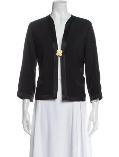 Pre-owned Louis Vuitton Vintage Wool Jacket In Black