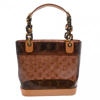 Pre-owned Louis Vuitton Vinyl Leather Handbag () In Brown