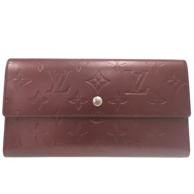 Pre-owned Louis Vuitton Violet Monogram Mat Long Wallet (tri-fold) ()