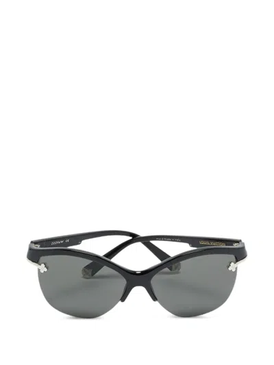 Pre-owned Louis Vuitton Violette Cat-eye Sunglasses In Black