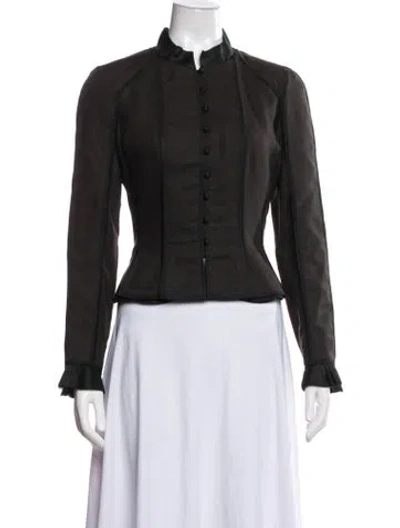Pre-owned Louis Vuitton Virgin Wool Jacket In Brown