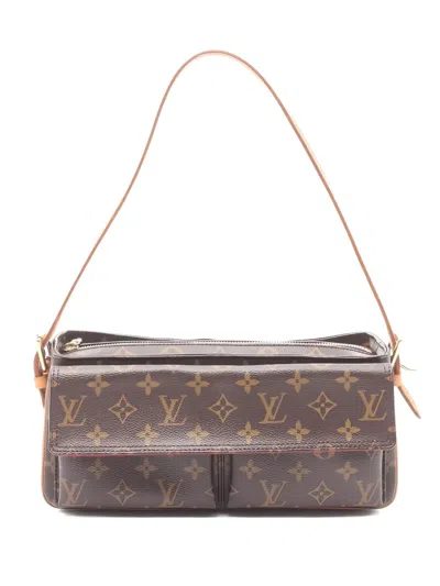 Pre-owned Louis Vuitton Vivacite Mm Monogram Shoulder Bag In Brown
