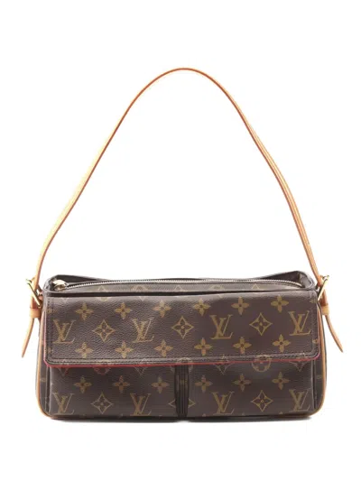 Pre-owned Louis Vuitton Vivacite Mm Shoulder Bag In Brown