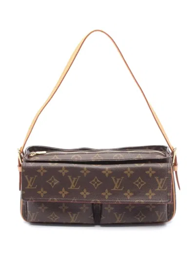 Pre-owned Louis Vuitton Vivacité Mm Shoulder Bag In Brown