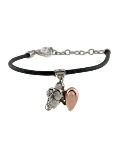 Pre-owned Louis Vuitton Vivienne Amour Bracelet, 7.75" In Black