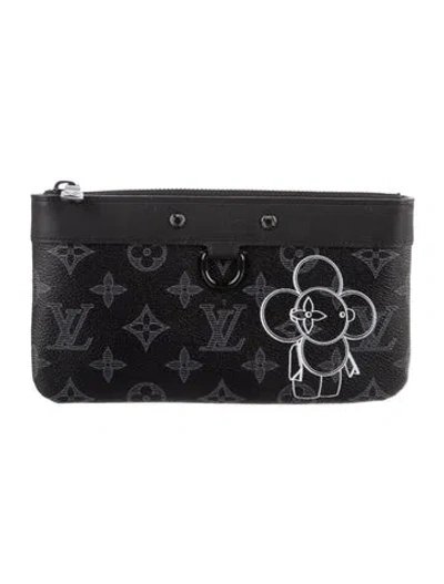 Pre-owned Louis Vuitton Vivienne Apollo Pochette Pm In Black