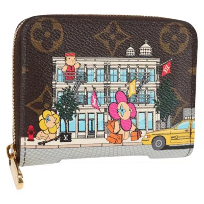 Pre-owned Louis Vuitton Vivienne Brown Canvas Wallet  ()