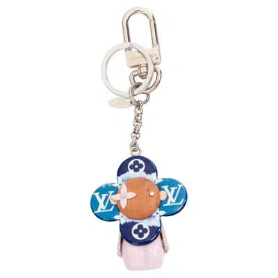 Pre-owned Louis Vuitton Vivienne Escale Giant Monogram Blue Pink Lv Floral Bag Charm