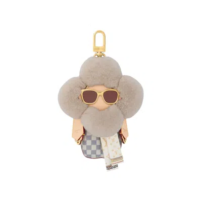 Pre-owned Louis Vuitton Vivienne Fashionista Bag Charm 'dune' | Cream | Women's Size Onesize In White