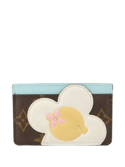 Pre-owned Louis Vuitton Vivienne Monogram Card Case In Brown