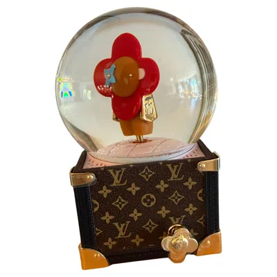 Pre-owned Louis Vuitton Vivienne Snow Globe Music Box, Glass & Acrylic, 2023 In White