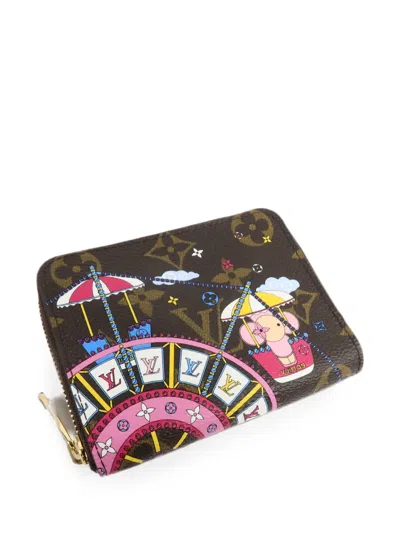 Pre-owned Louis Vuitton Vivienne Zippy Coin Purse In Brown