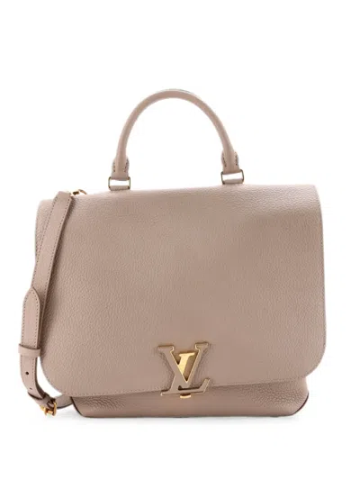 Pre-owned Louis Vuitton Volta Handbag Leather Satchel In Neutral
