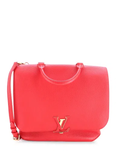 Pre-owned Louis Vuitton Volta Handbag Leather Satchel In Red