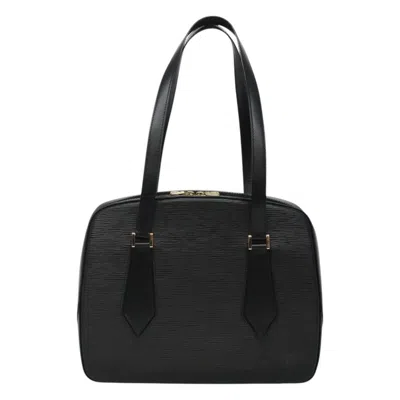Pre-owned Louis Vuitton Voltaire Black Leather Shoulder Bag ()
