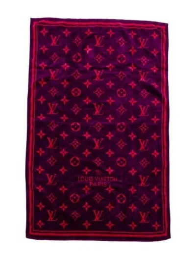Pre-owned Louis Vuitton Vuittamins Monogram Beach Towel In Multi