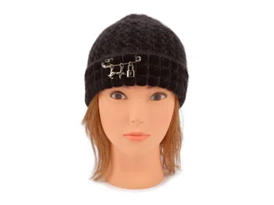 Pre-owned Louis Vuitton Vuitton Cashmere Beanie With Gold Pin